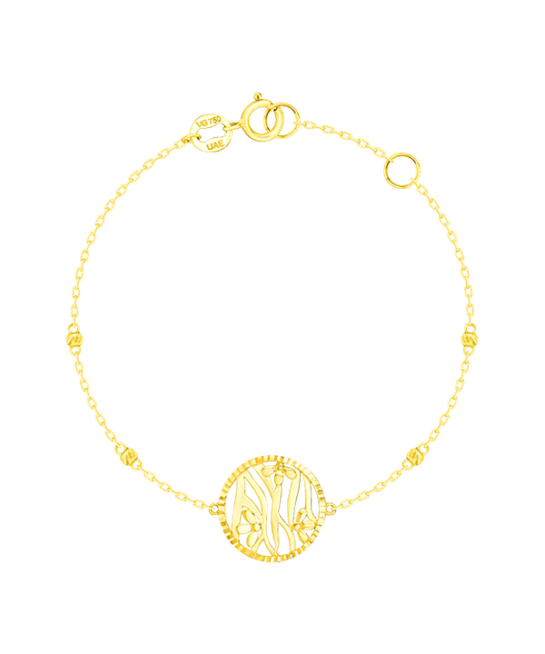 Paradise Light Weight Bracelet In 18k Yellow Gold
