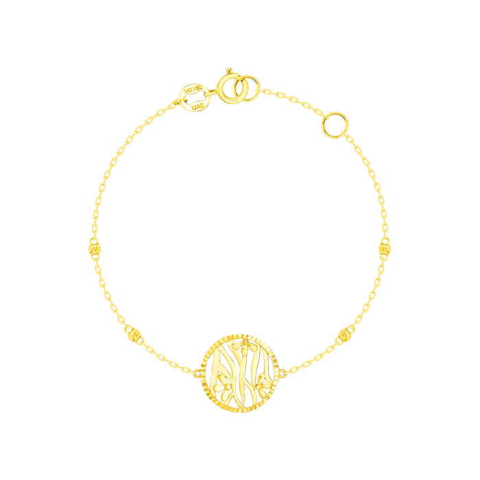 Paradise Light Weight Bracelet In 18k Yellow Gold