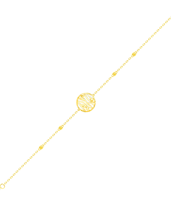 Paradise Light Weight Bracelet In 18k Yellow Gold