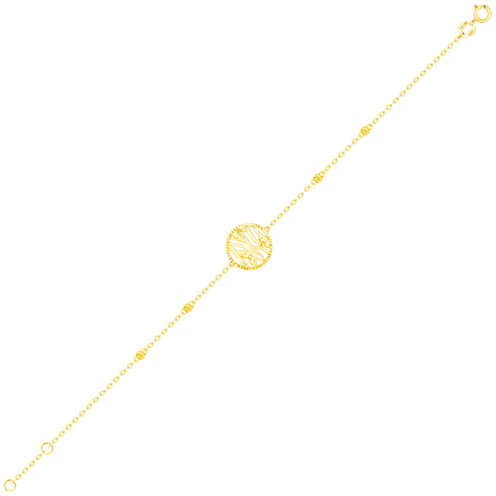 Paradise Light Weight Bracelet In 18k Yellow Gold