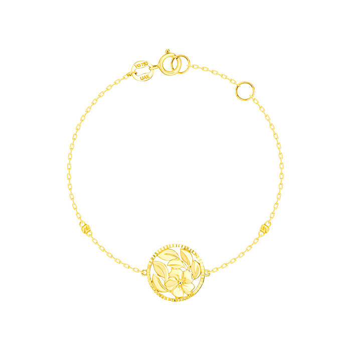 Paradise Light Weight Bracelet In 18k Yellow Gold