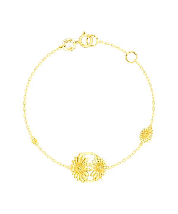 Paradise Light Weight Bracelet In 22k Yellow Gold