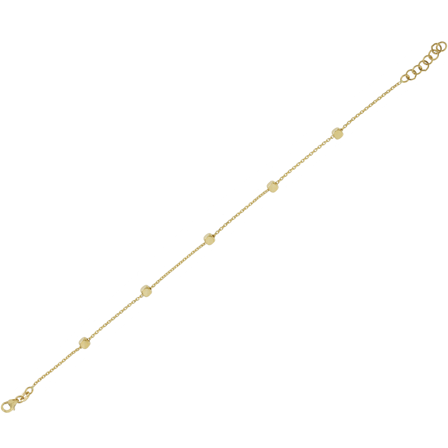 Prisma Cubes 18k Yellow Gold Bracelet