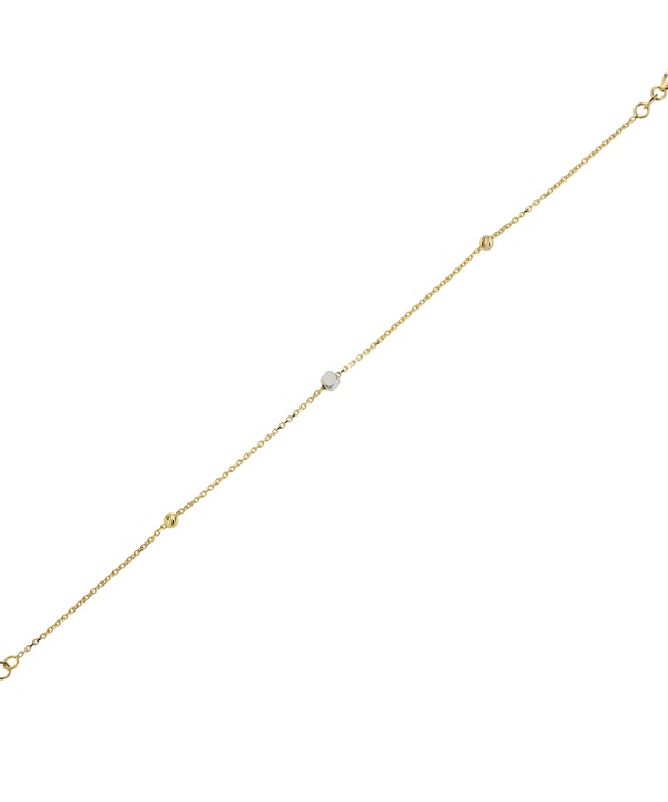 Prisma Cubes 18k Yellow & White Gold Bracelet