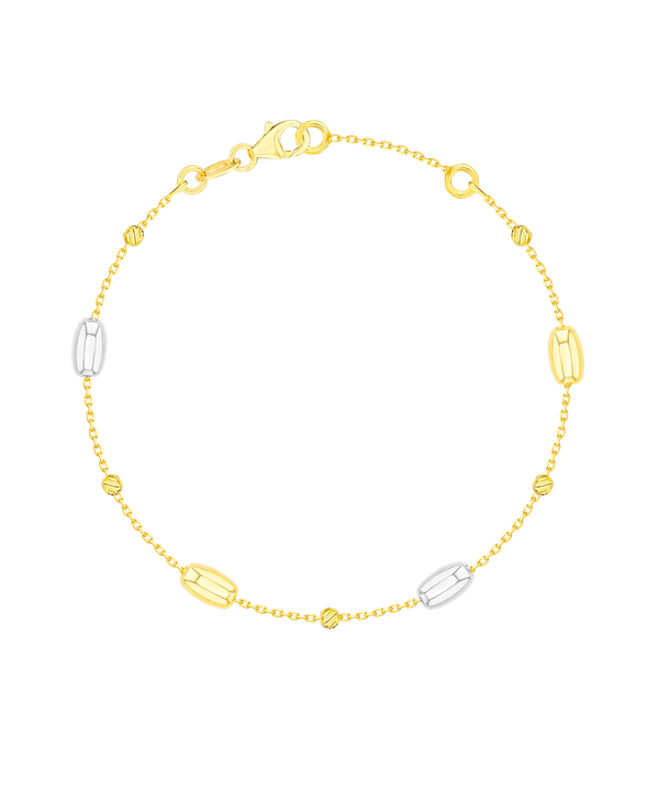 Prisma Oval Bracelet In 18k Gold