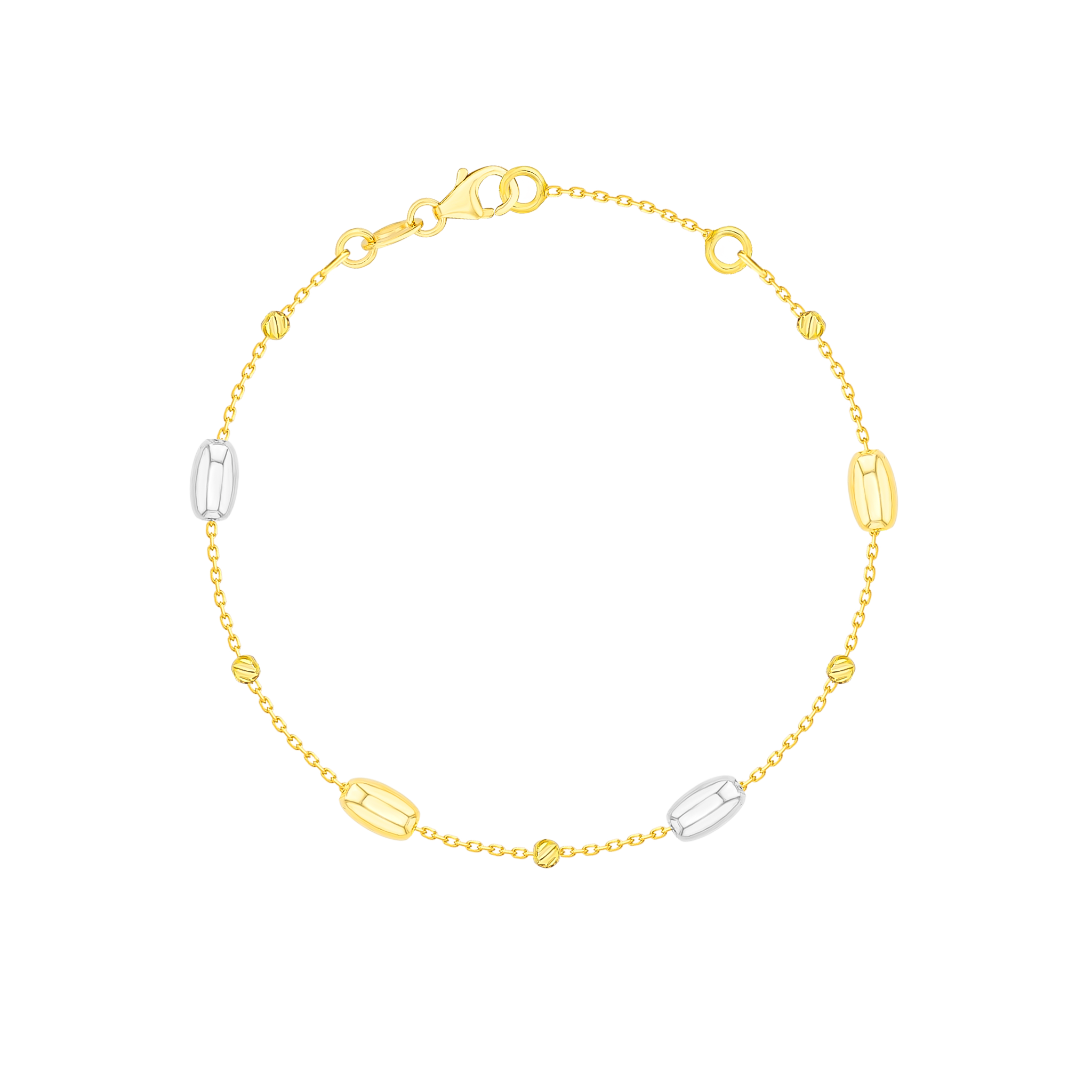 Prisma Oval Bracelet In 18k Gold
