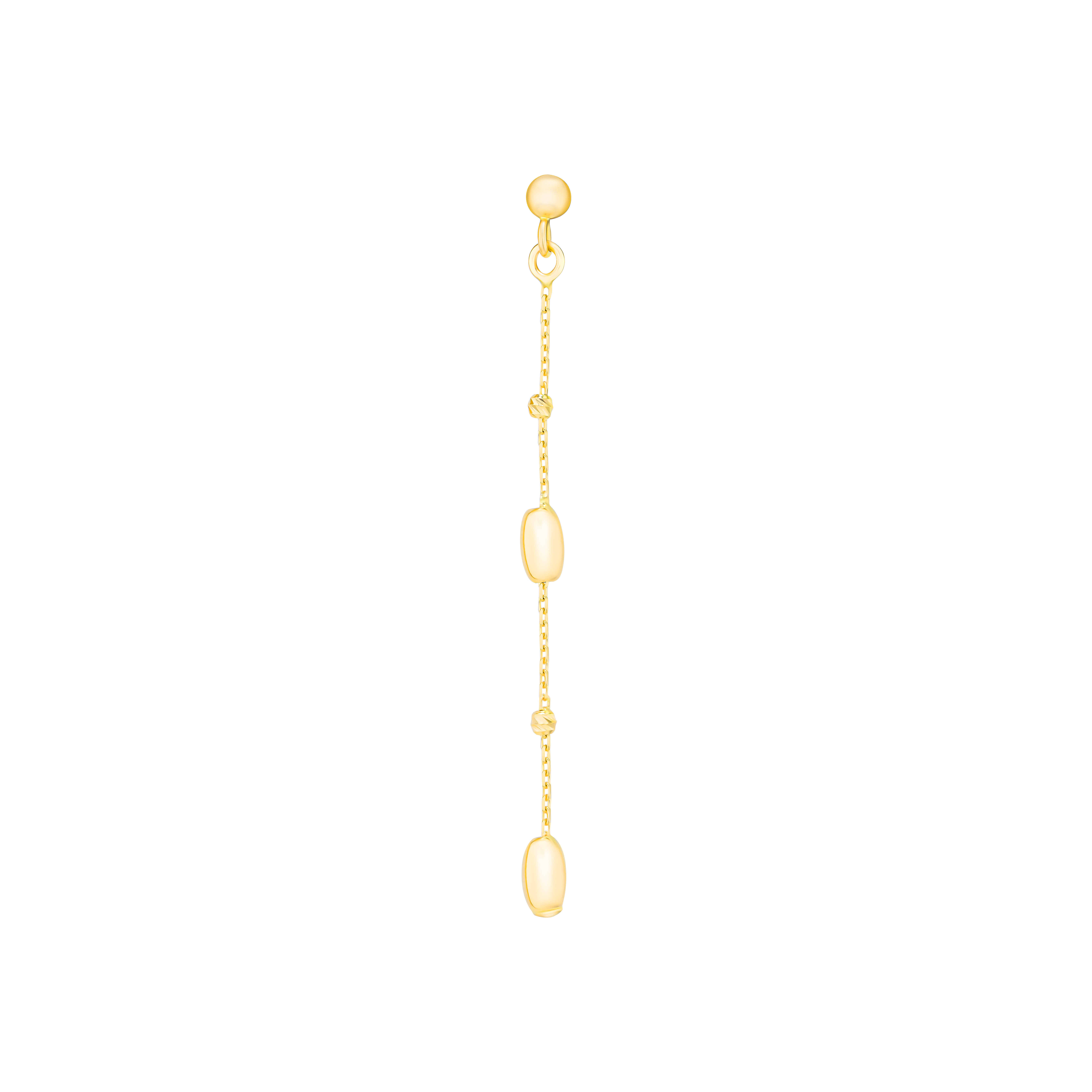 Prisma Oval Earring In 18k Gold