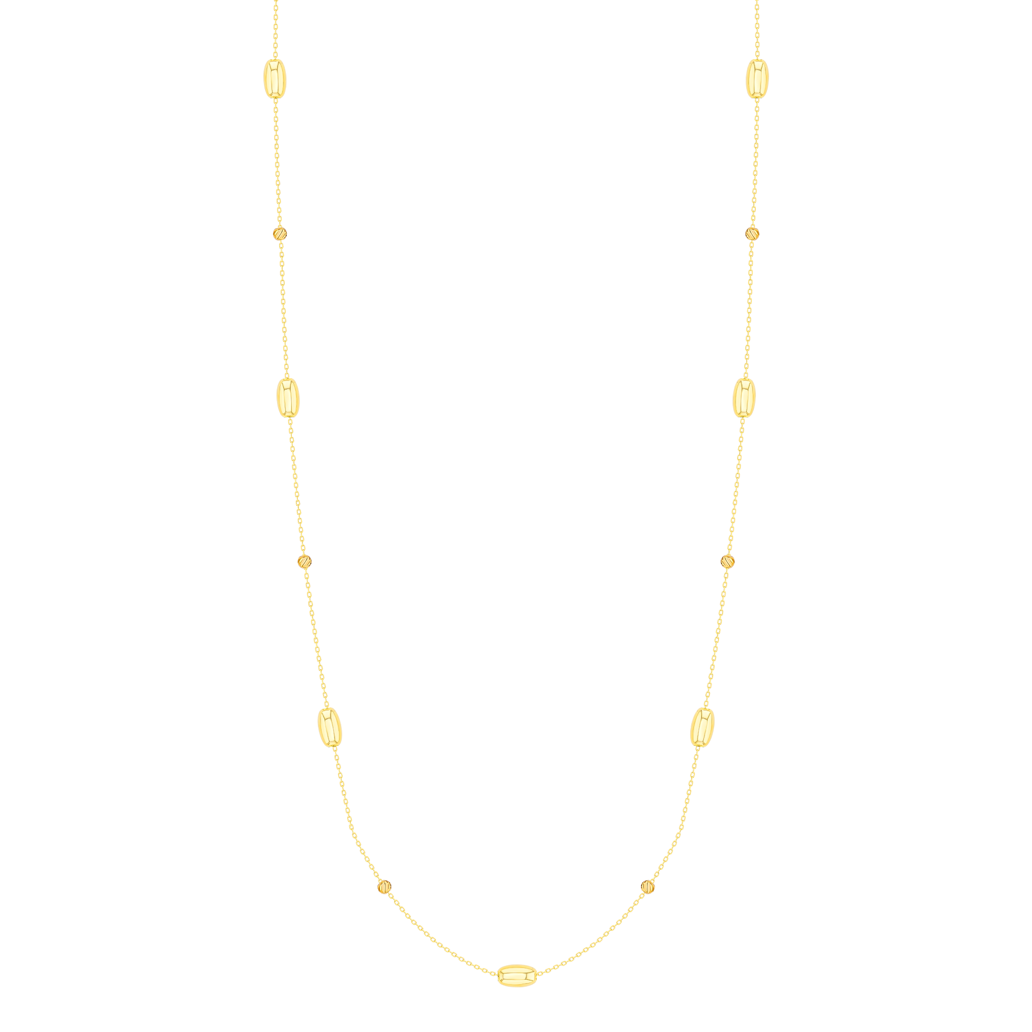 Prisma Oval Necklace In 18k Gold