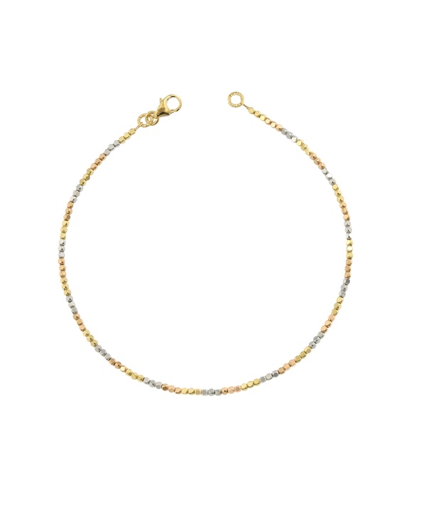Prisma Sorriso Bead Chain Bracelet In 18k Tricolour Gold