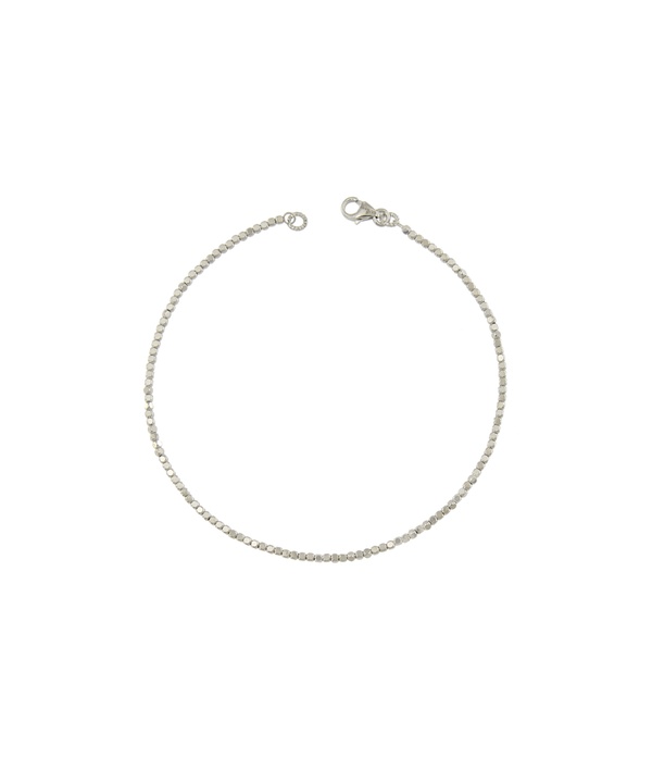 Prisma Sorriso Bead Chain Bracelet In 18k White Gold