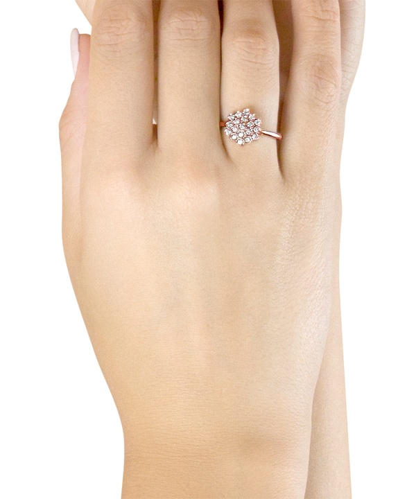 Pyramid Ring 18k Rose Gold