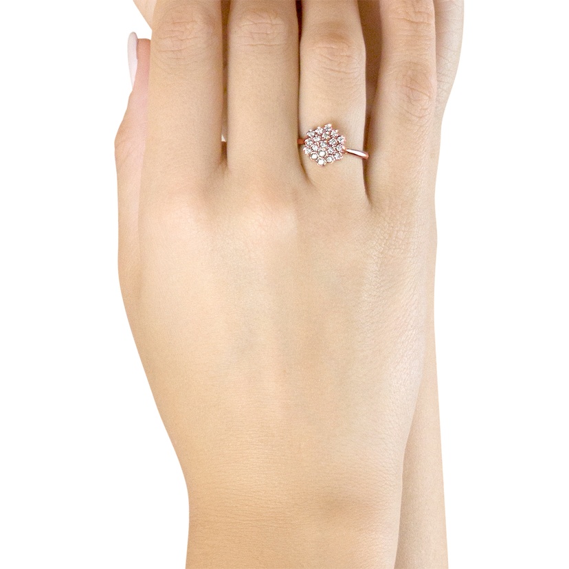 Pyramid Ring 18k Rose Gold