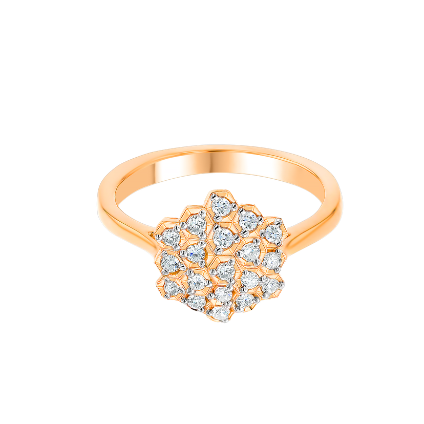 Pyramid Ring 18k Rose Gold