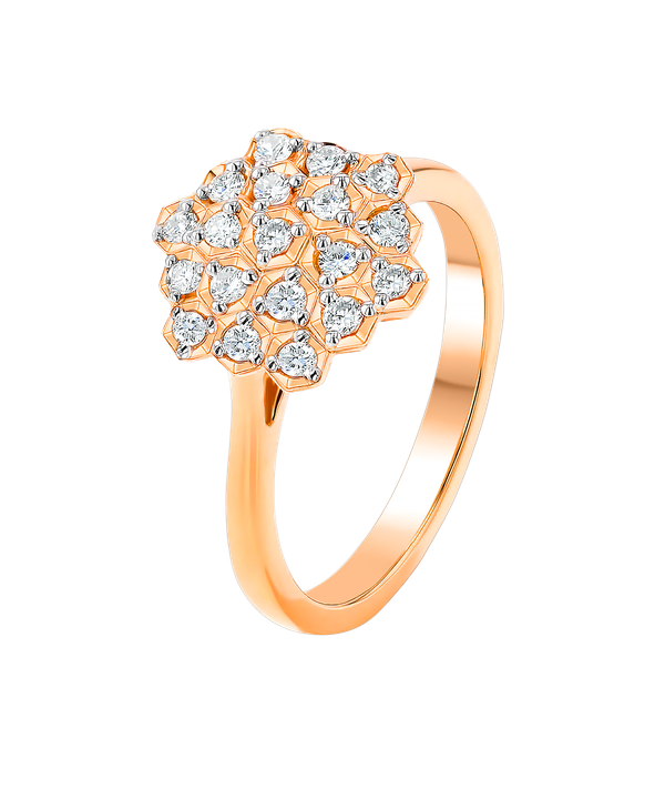 Pyramid Ring 18k Rose Gold