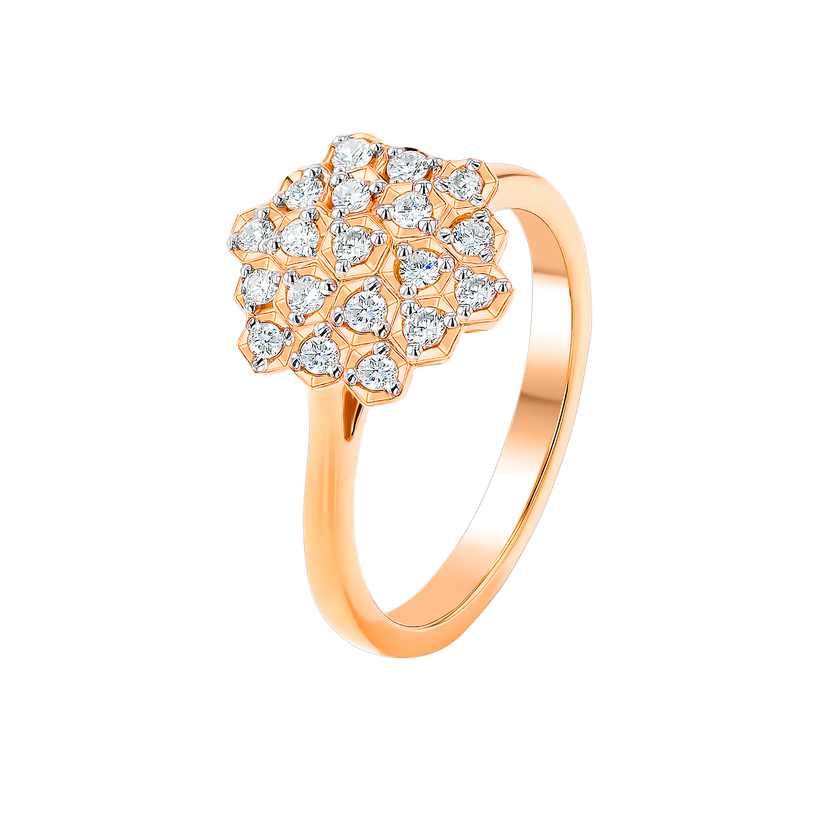 Pyramid Ring 18k Rose Gold