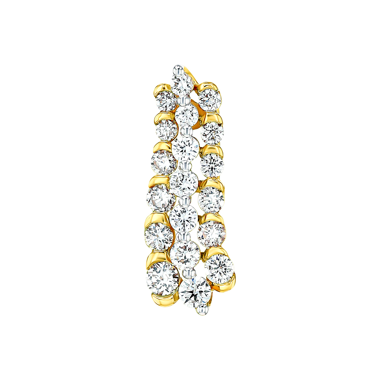 Pyramid Zenith 18k Yellow Gold Earrings