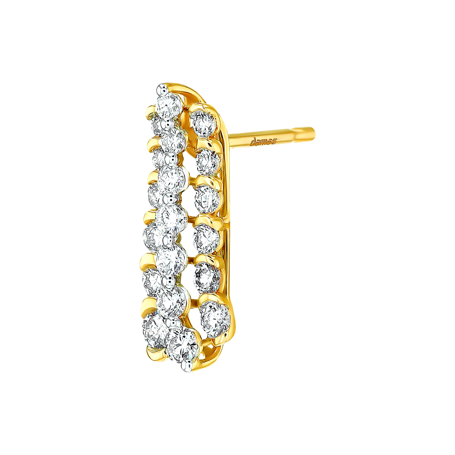 Pyramid Zenith 18k Yellow Gold Earrings