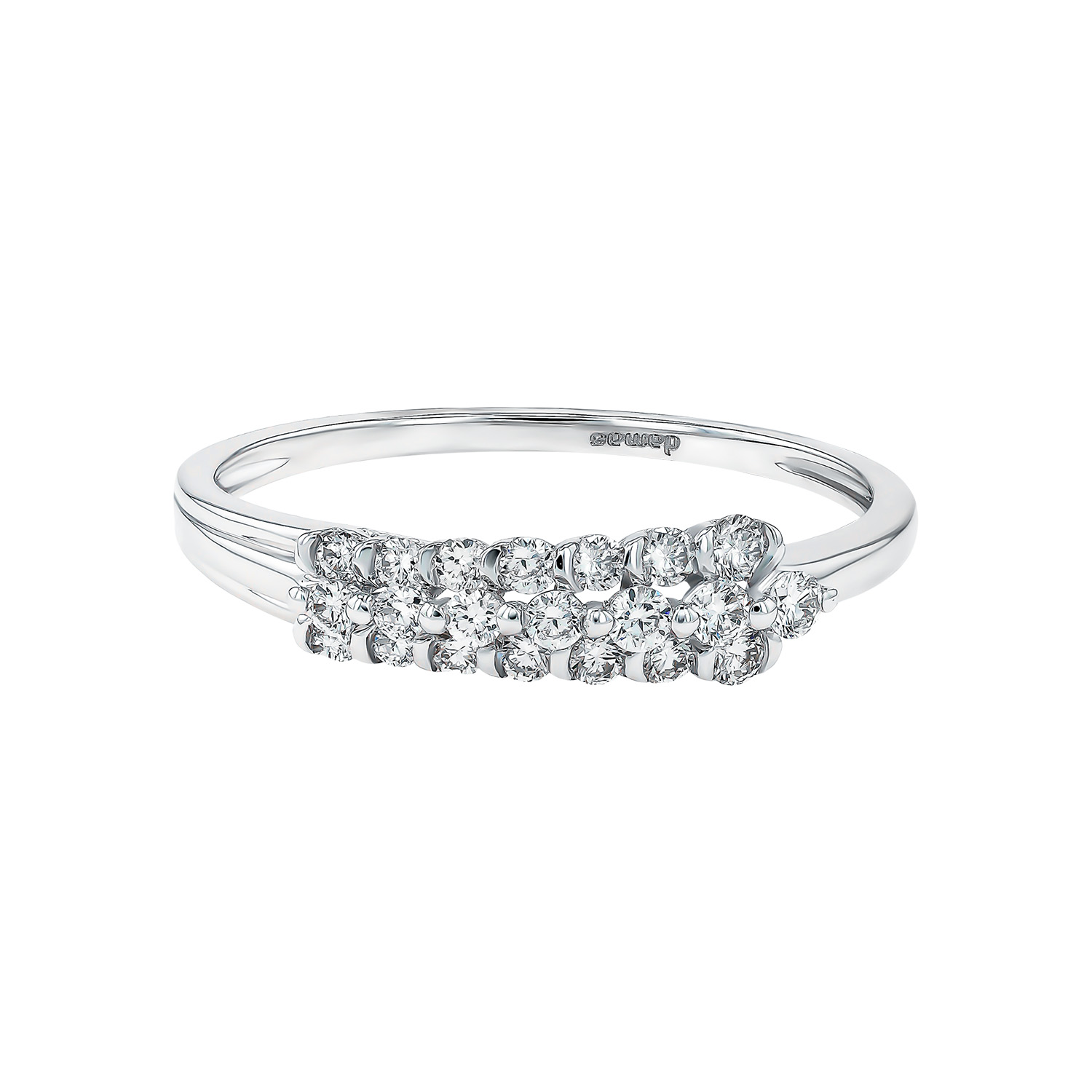 Pyramid Zenith 18k White Gold Diamond Ring