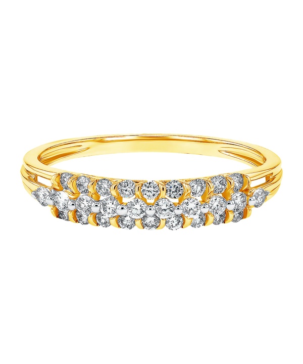 Pyramid Zenith 18k Yellow Gold Ring