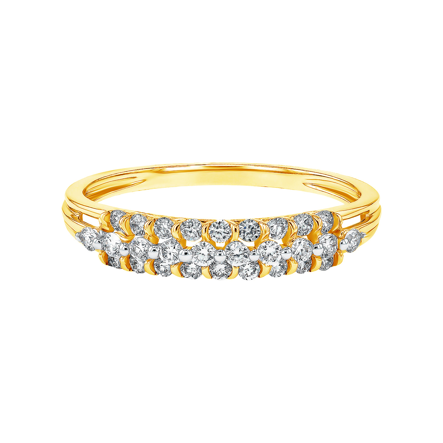 Pyramid Zenith 18k Yellow Gold Ring