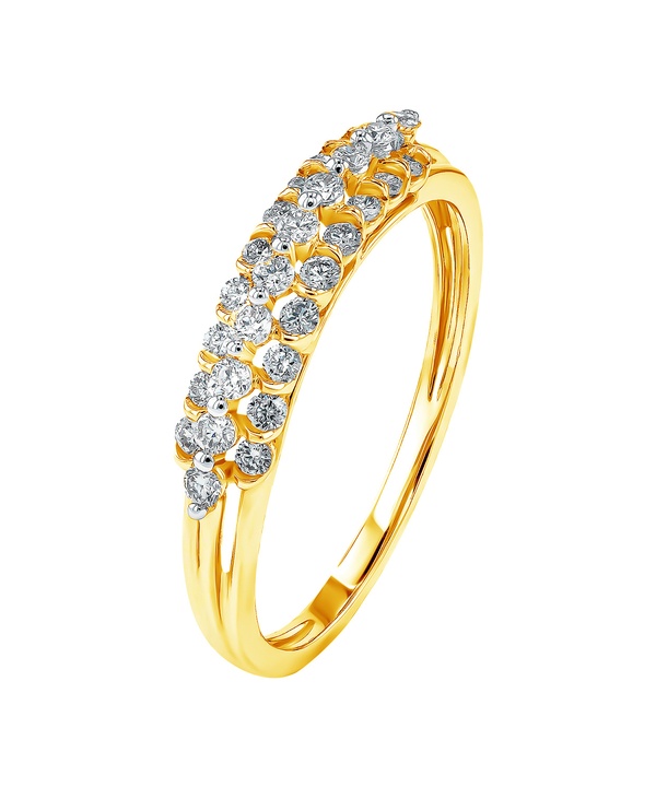 Pyramid Zenith 18k Yellow Gold Ring