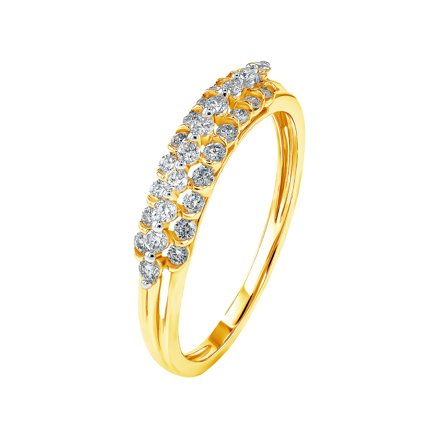 Pyramid Zenith 18k Yellow Gold Ring