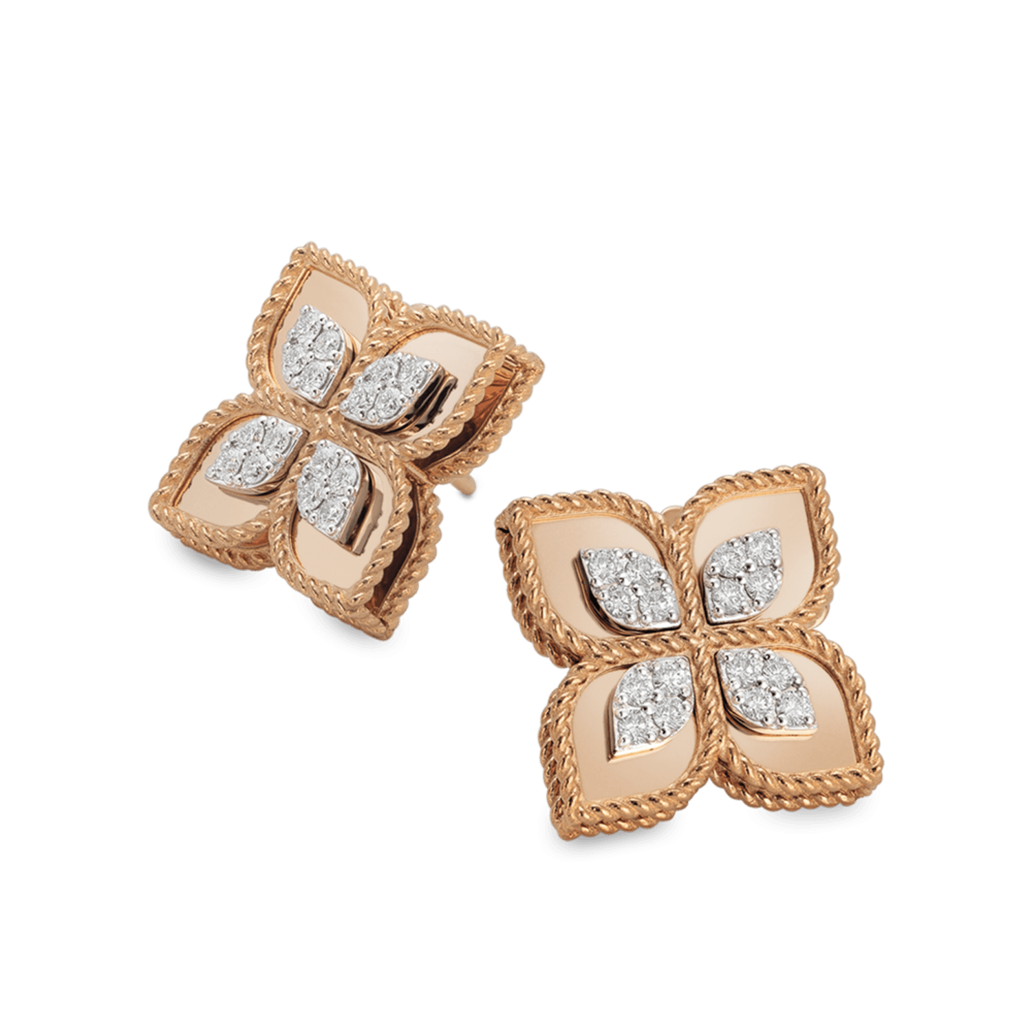 18k Earrings With Diamonds