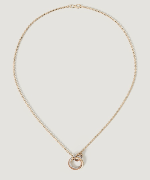 Trio Diamond Pendant
in 18k Yellow Rose & White Gold