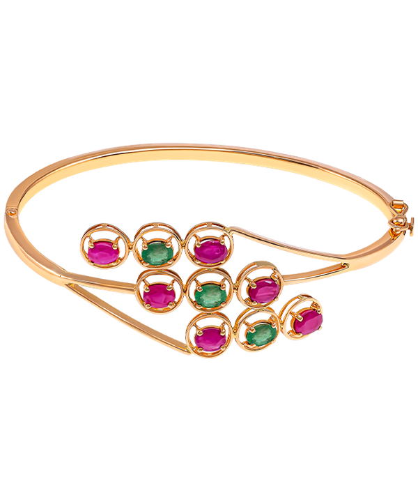 Rangoli Bangle In 22k Gold