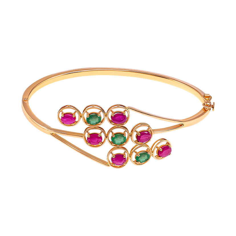 Rangoli Bangle In 22k Gold