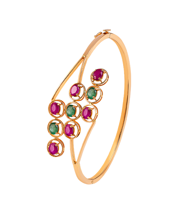 Rangoli Bangle In 22k Gold