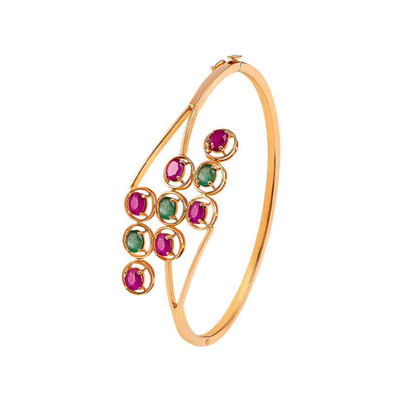 Rangoli Bangle In 22k Gold