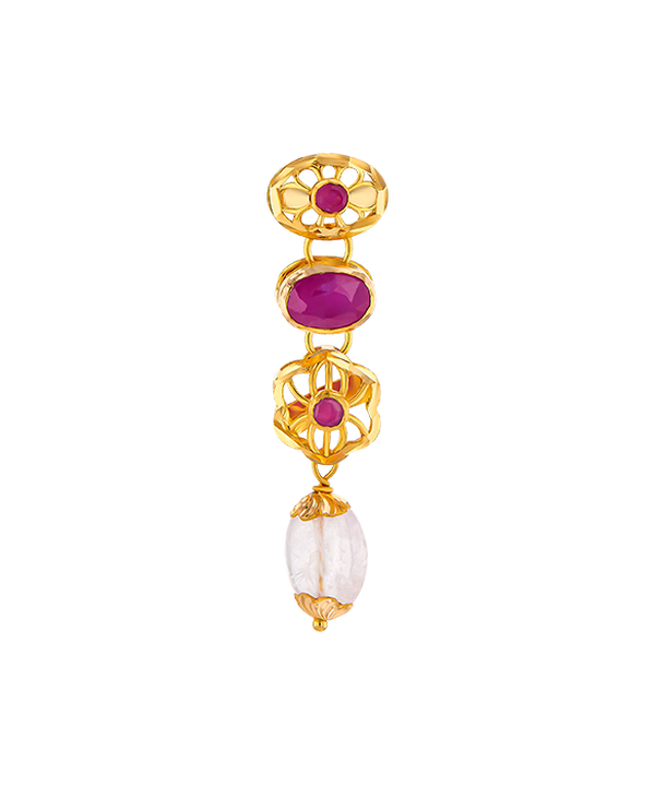 Rangoli Necklace & Earring In 22k Gold