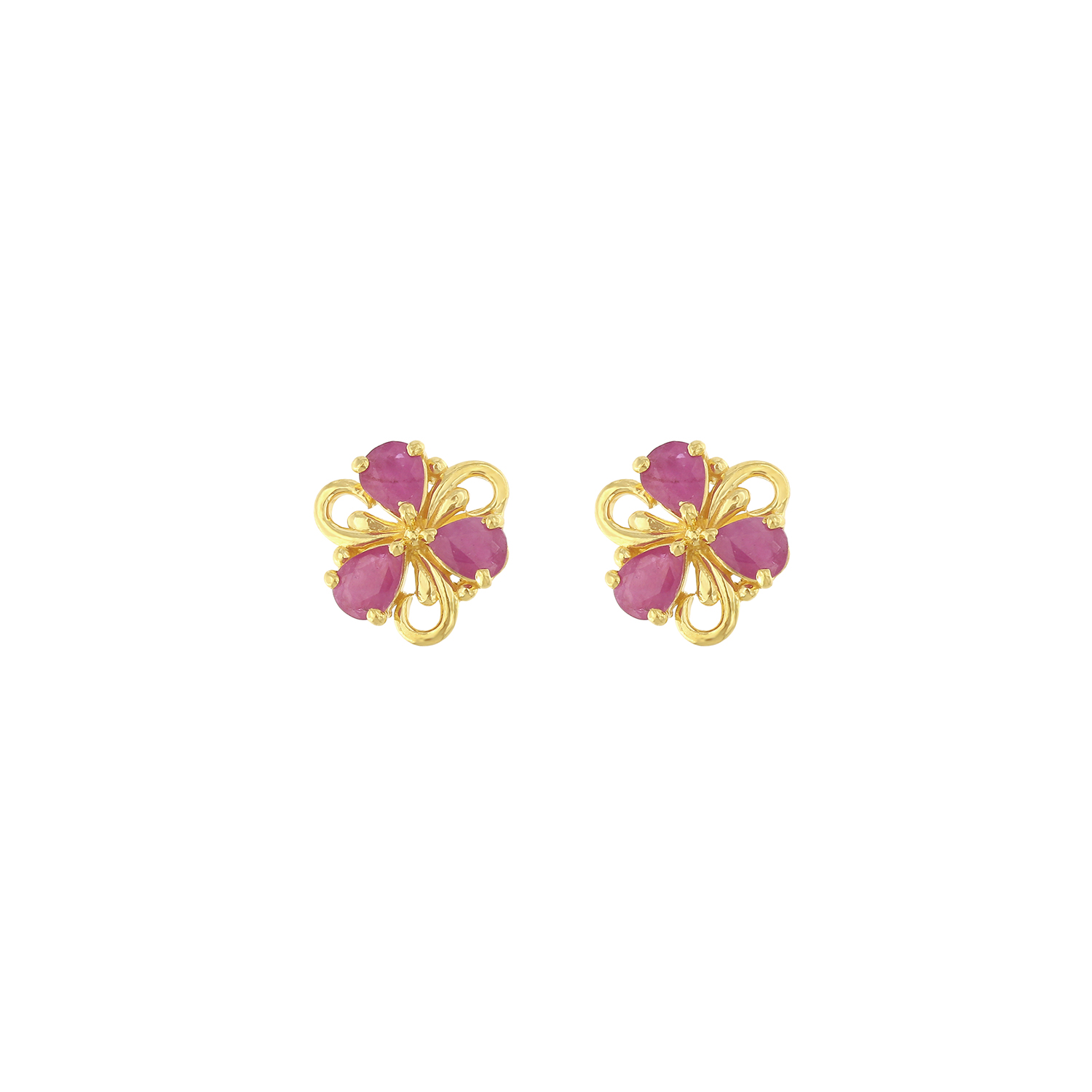 Rangoli 22k Yellow Gold Earrings