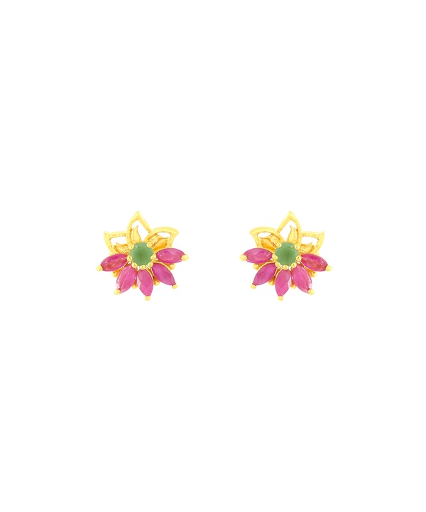 Rangoli 22k Yellow Gold Earrings