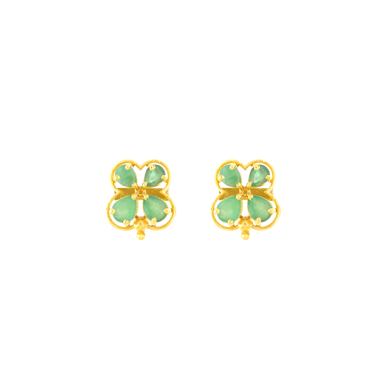Rangoli 22k Yellow Gold Earrings