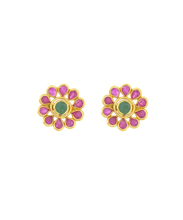 Rangoli 22k Yellow Gold Earrings