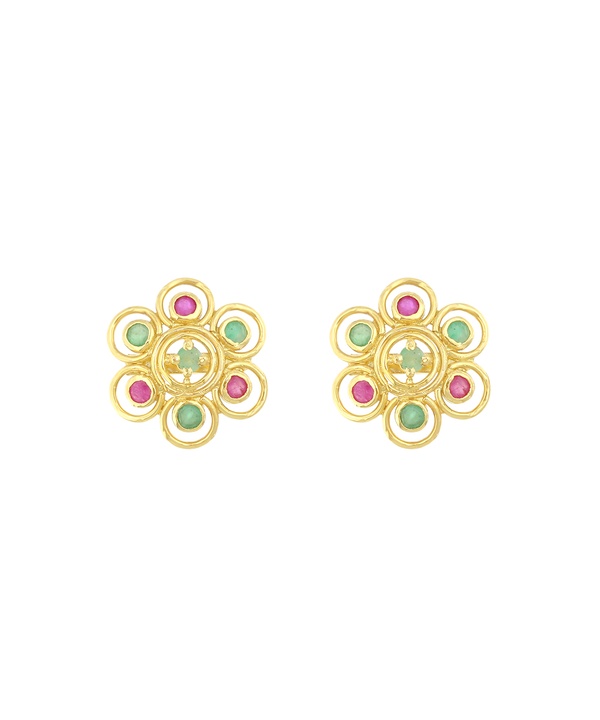 Rangoli 22k Yellow Gold Earrings
