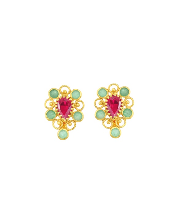 Rangoli 22k Yellow Gold Earrings
