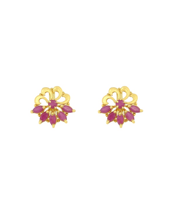 Rangoli 22k Yellow Gold Earrings