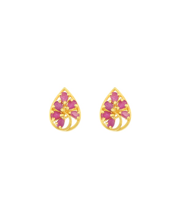 Rangoli 22k Yellow Gold Earrings