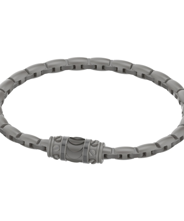 Gunmetal Bracelet In Silver