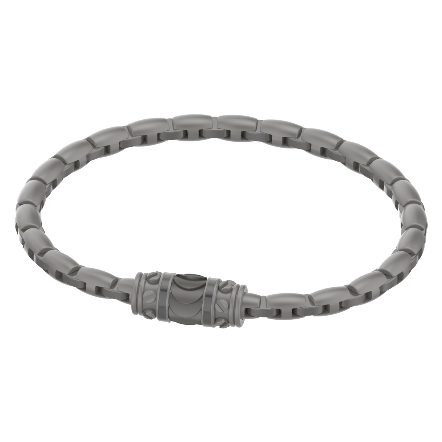 Gunmetal Bracelet In Silver
