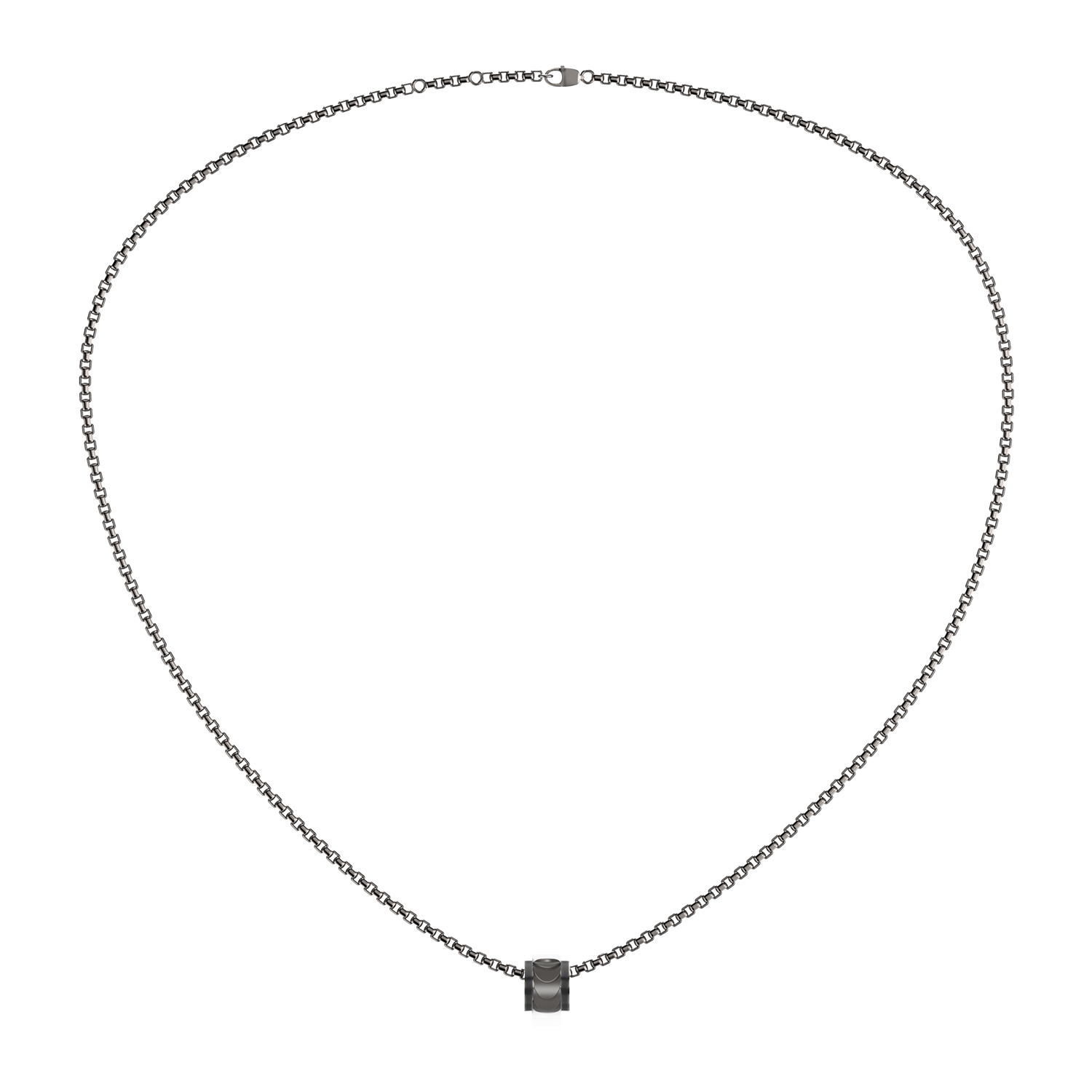 Gunmetal Necklace In Silver