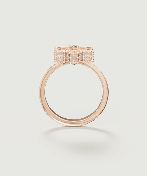 Di Mare Diamond Ring in 18K Rose Gold