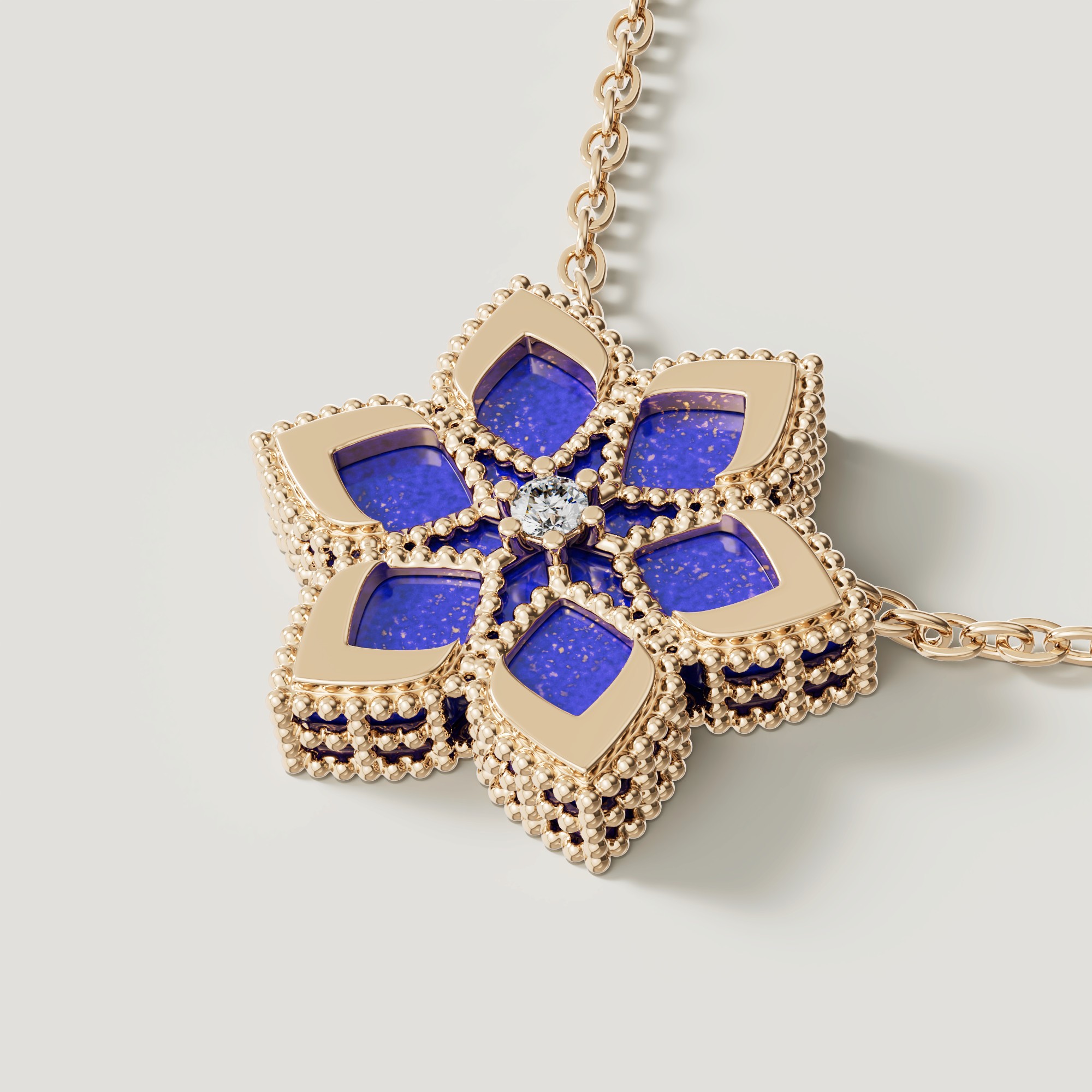 Eden Diamond Necklace in 18K Yellow Gold
