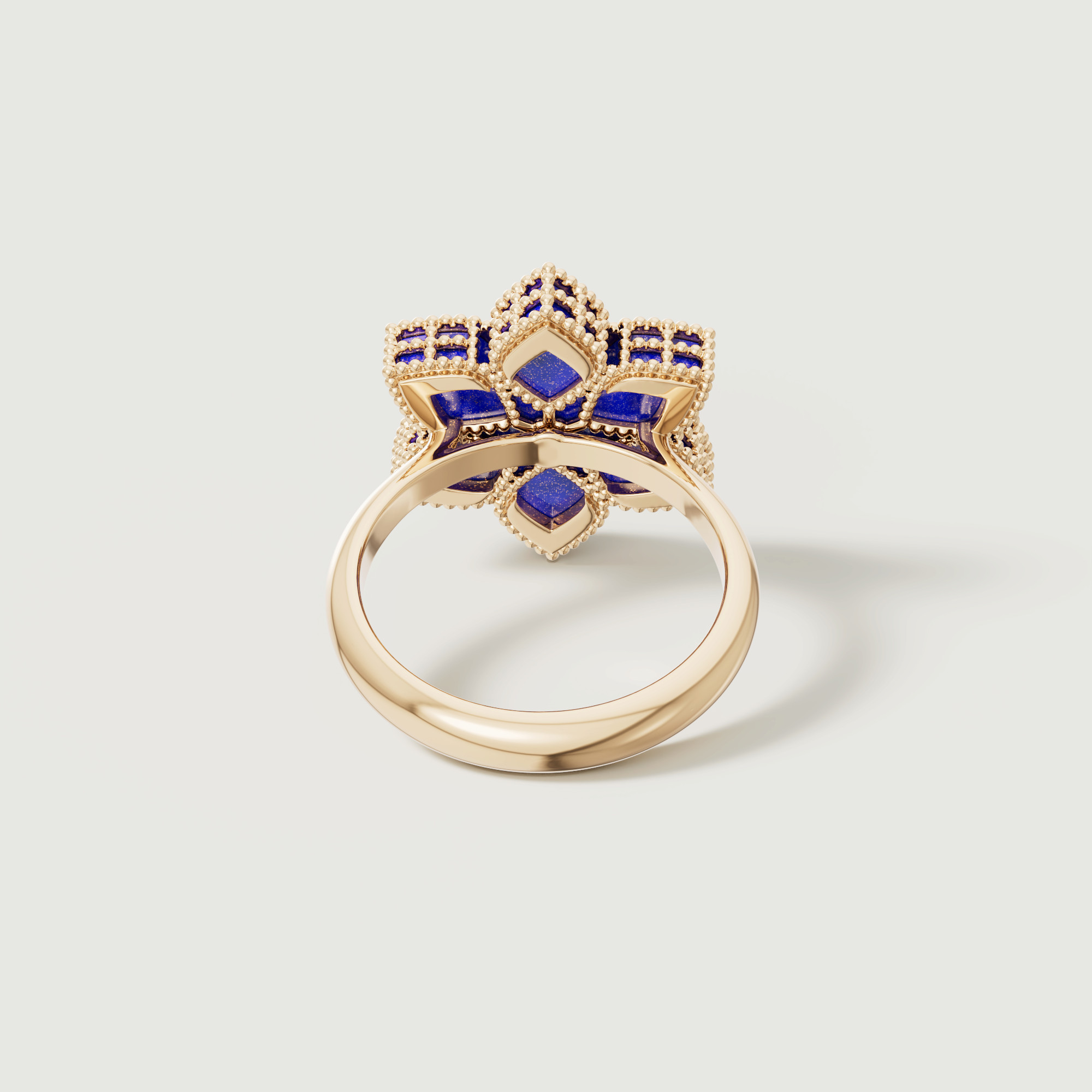Stella D'oro Eden 18k Yellow Gold Diamond And Lapis Lazuli Ring