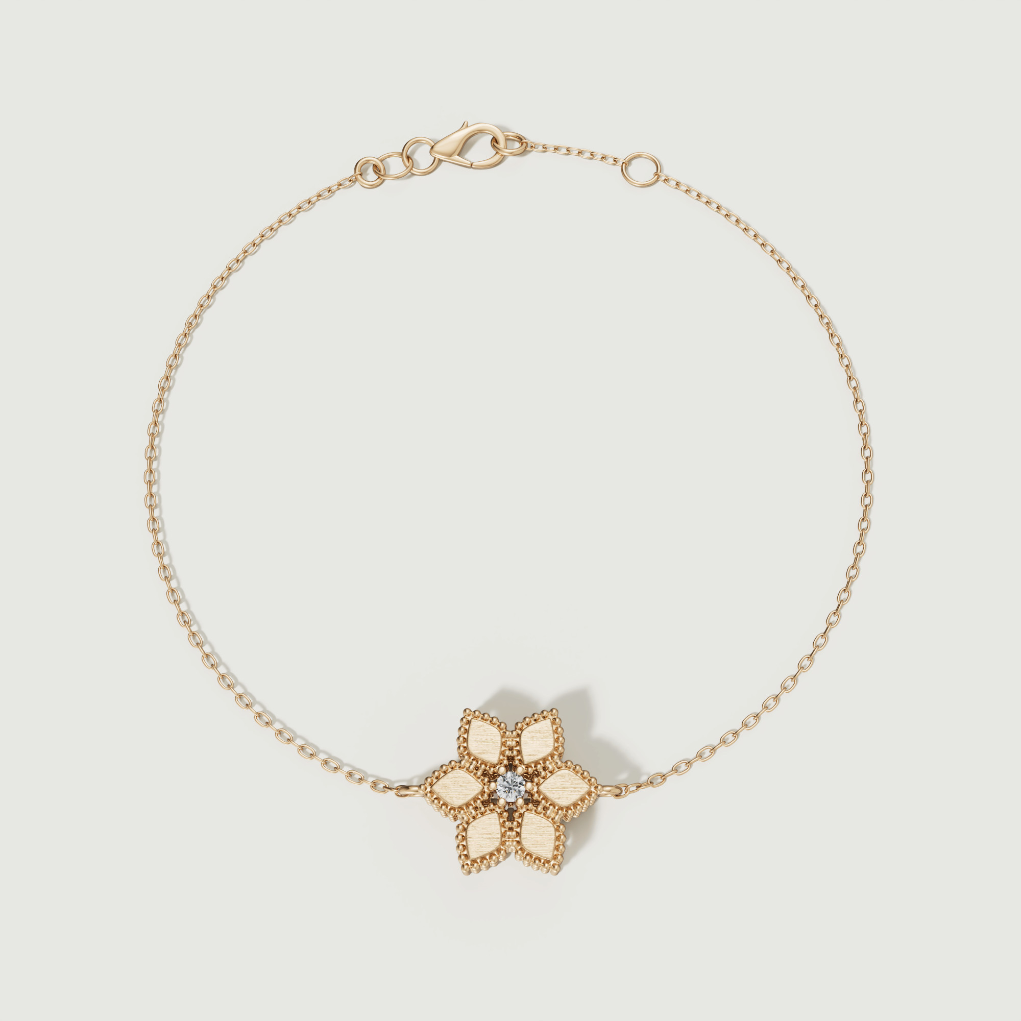 Stella D'oro 18k Yellow Gold Diamond Bracelet