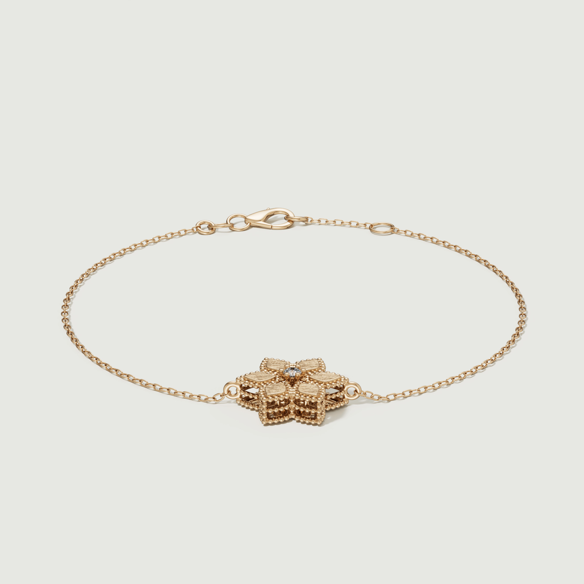 Stella D'oro 18k Yellow Gold Diamond Bracelet