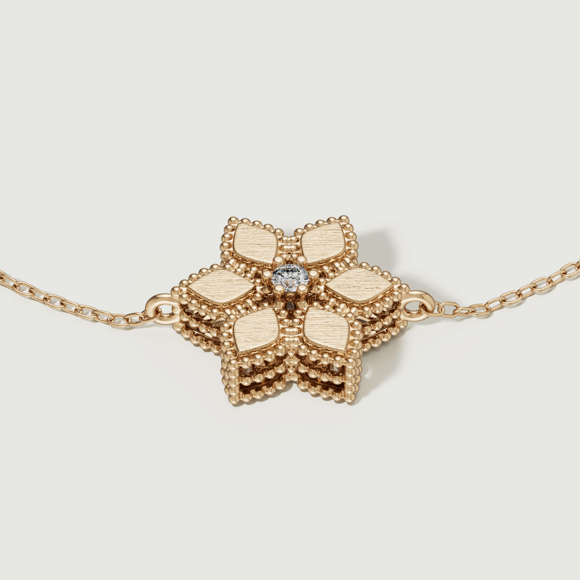 Stella D'oro 18k Yellow Gold Diamond Bracelet